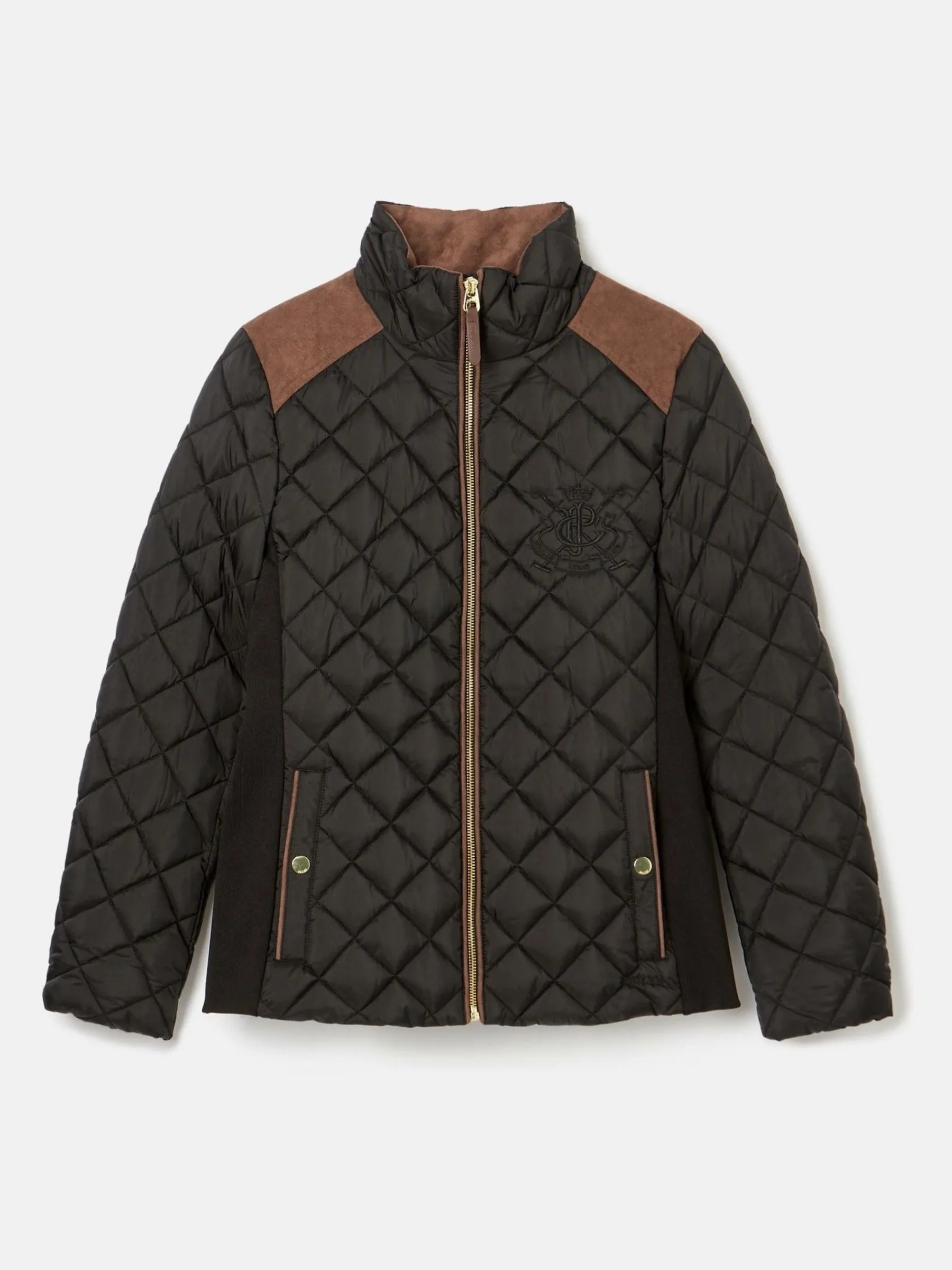 Braemar Luxe Showerproof Diamond Quilted Coat<Joules Clearance