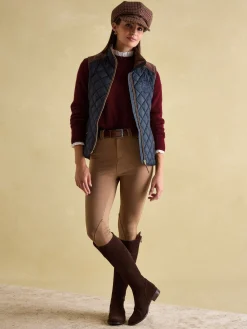 Braemar Luxe Showerproof Diamond Quilted Gilet<Joules Clearance