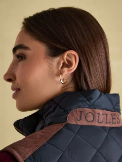 Braemar Luxe Showerproof Diamond Quilted Gilet<Joules Clearance