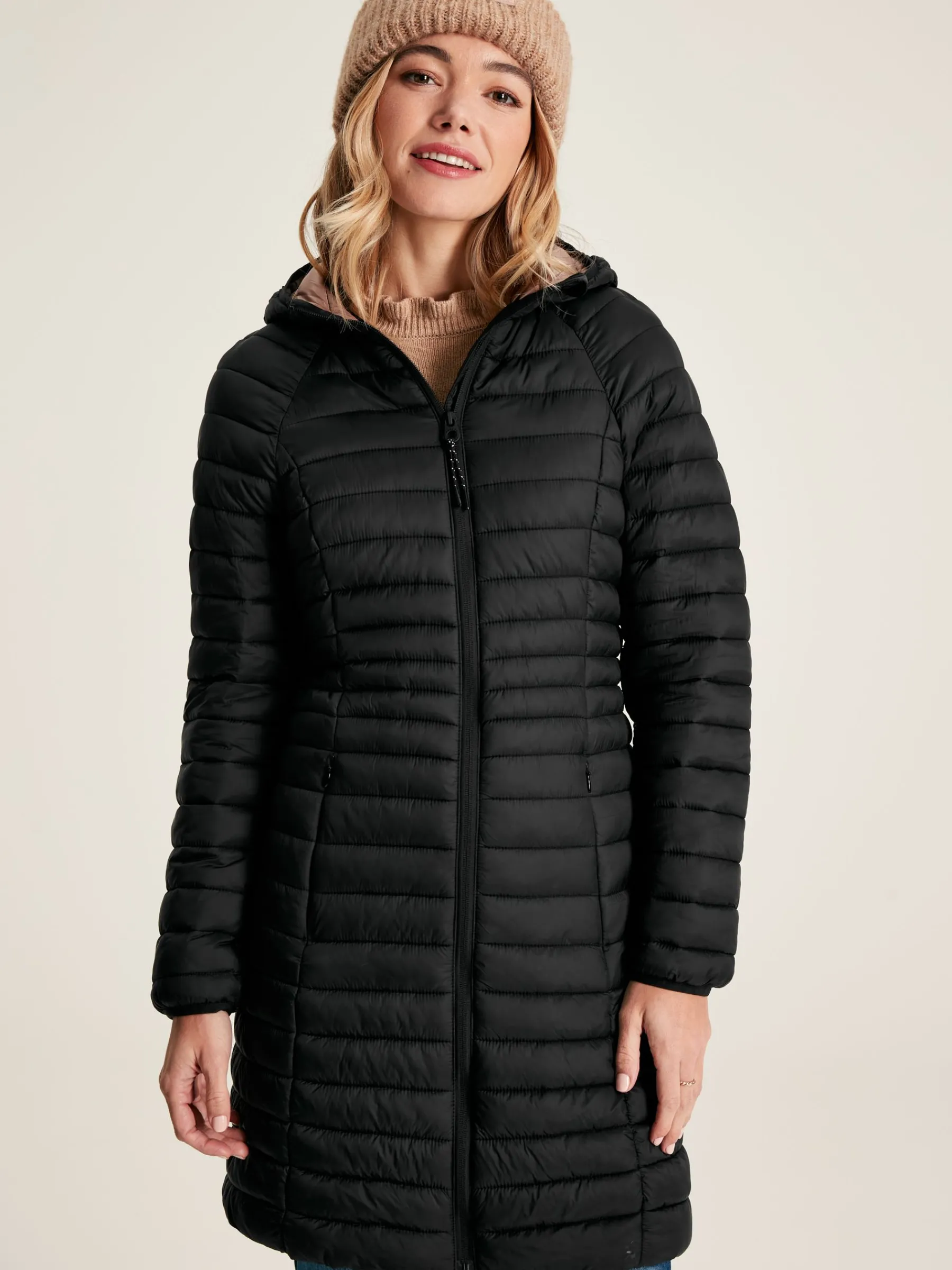 Bramley Showerproof Long Packable Padded Coat<Joules Best