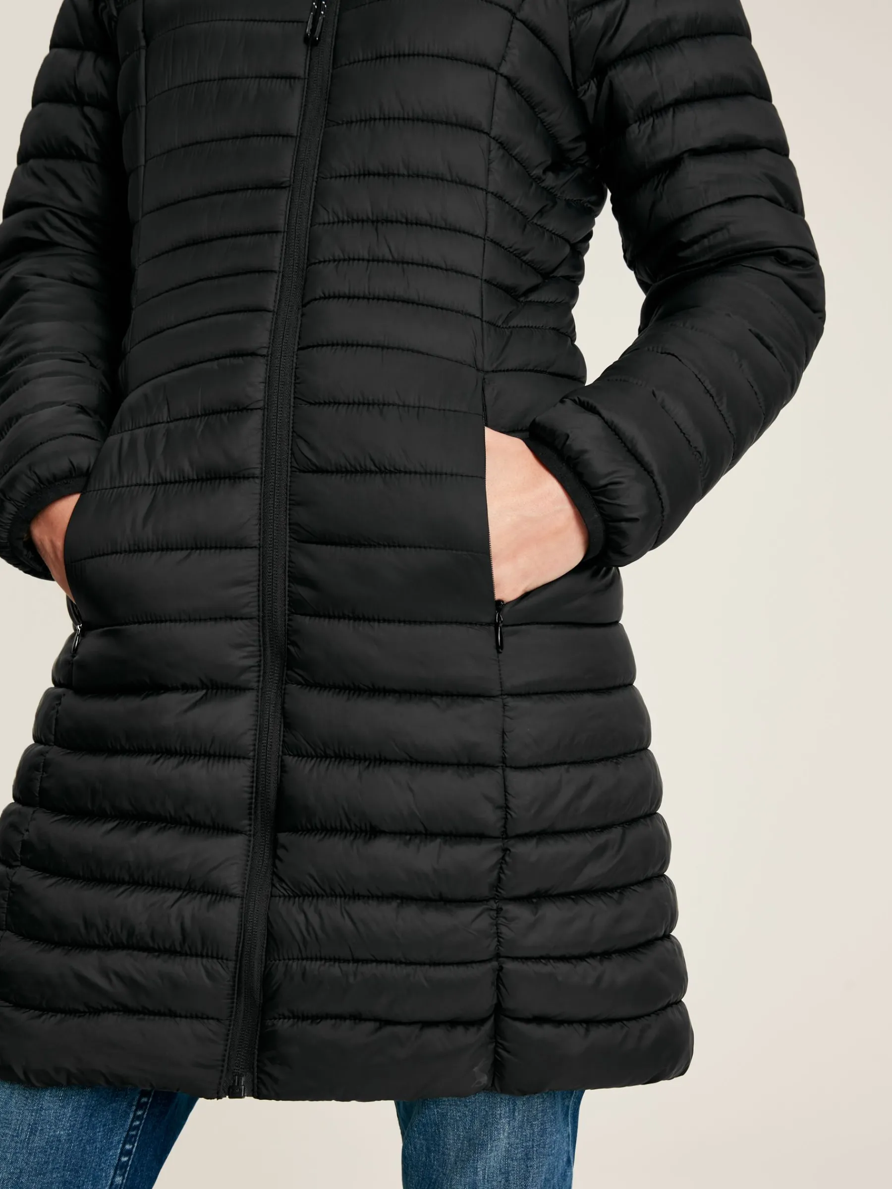 Bramley Showerproof Long Packable Padded Coat<Joules Best