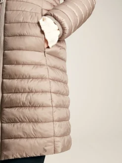 Bramley Showerproof Long Packable Padded Coat<Joules Best