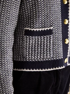 Bridget Button Through Textured Cardigan<Joules Outlet