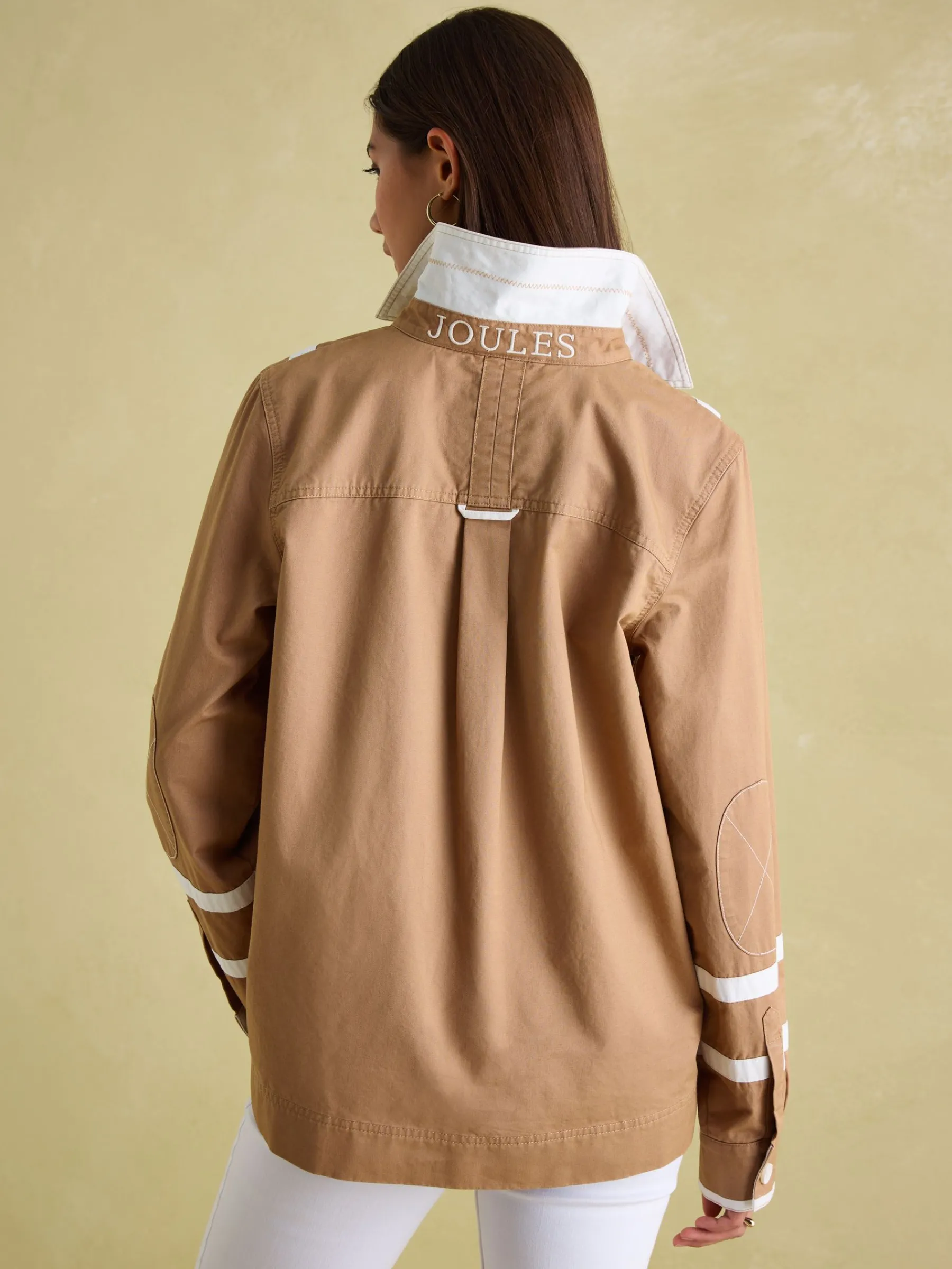 Brinley Tan Brown Cotton Deck Shirt<Joules New