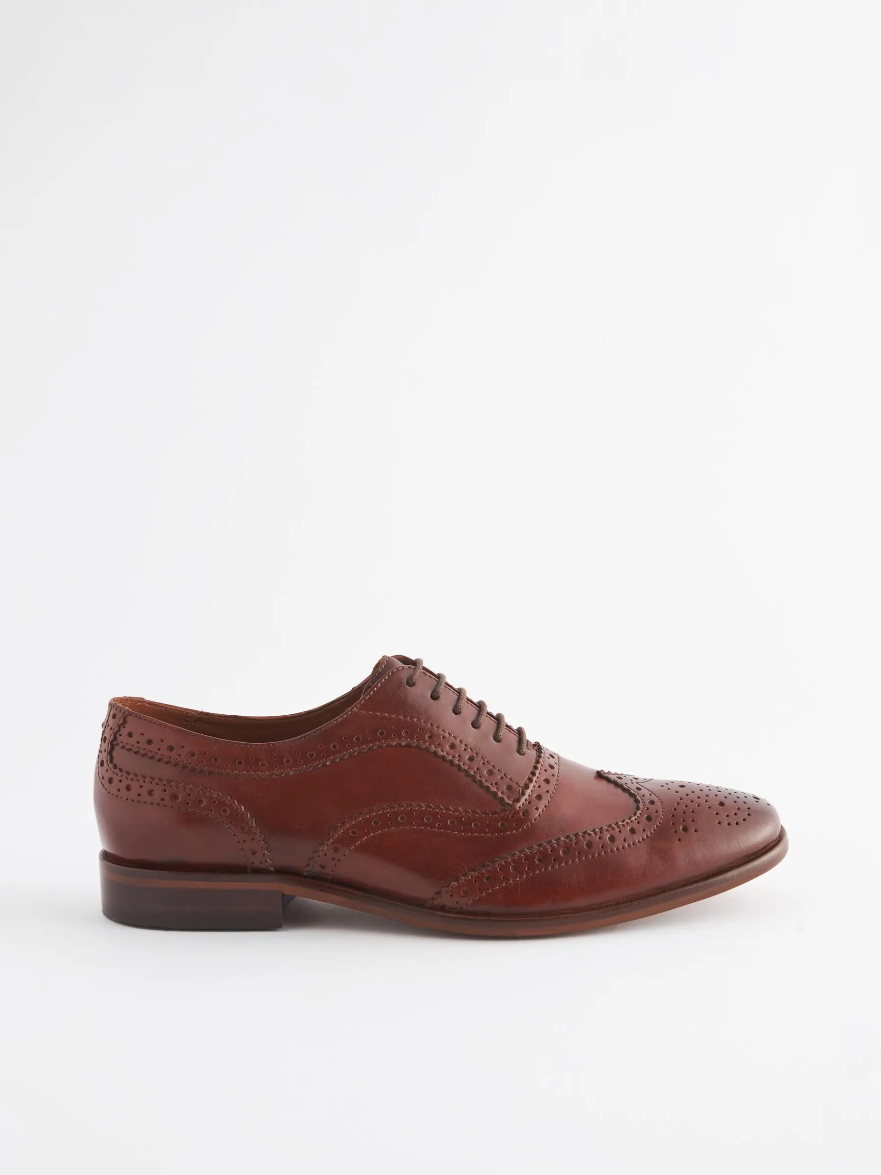 Brown Leather Oxford Brogues<Joules Discount