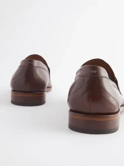 Brown Leather Penny Loafers<Joules Clearance