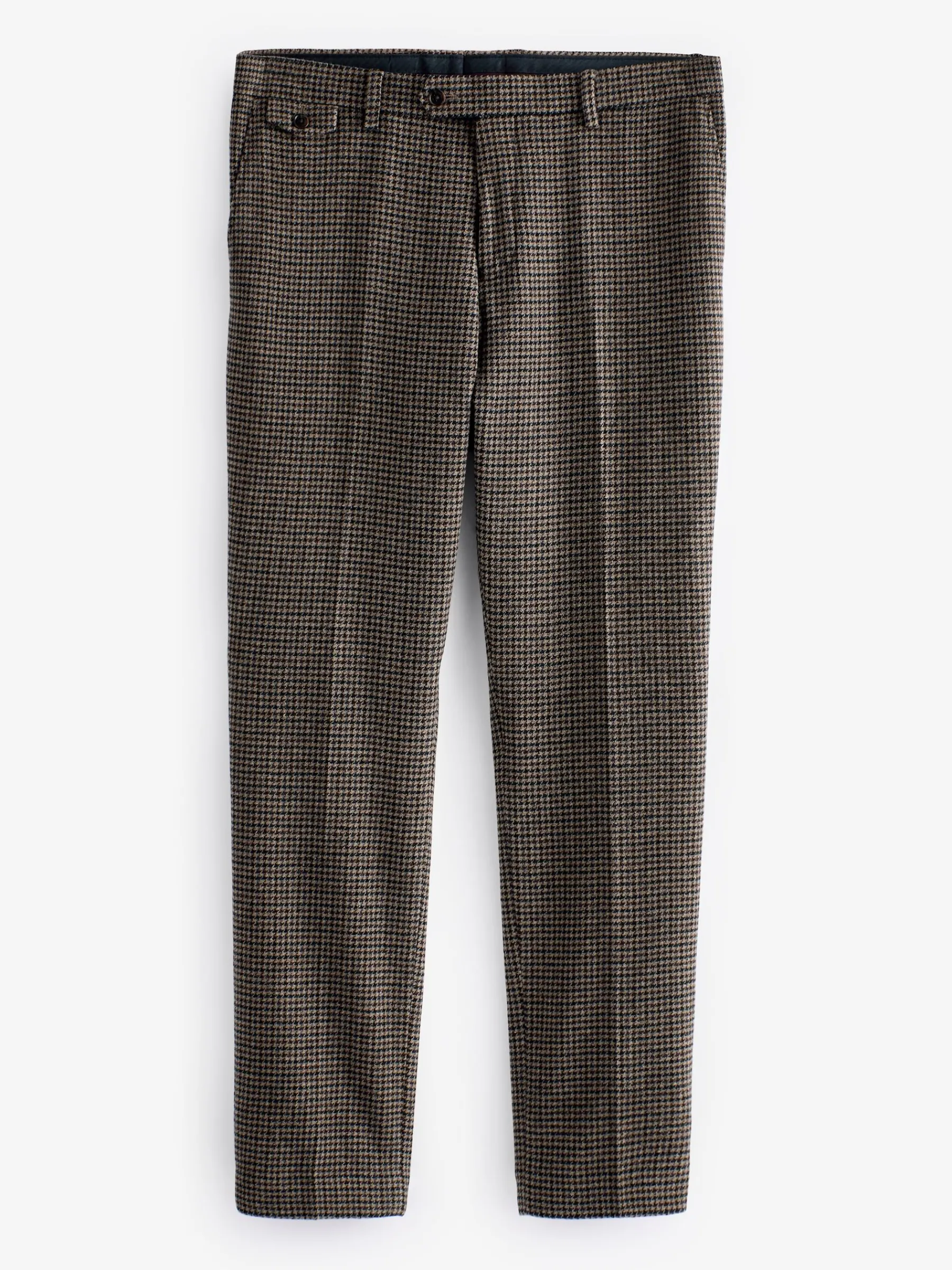 Slim Fit Dogtooth Texture Suit Trousers<Joules Best