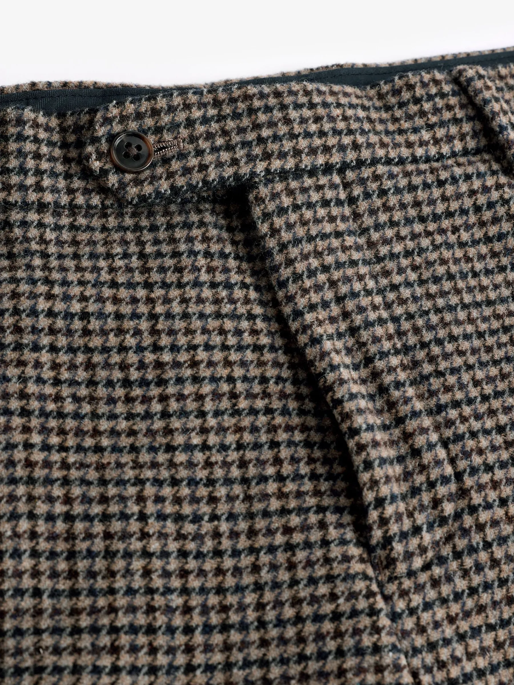 Slim Fit Dogtooth Texture Suit Trousers<Joules Best