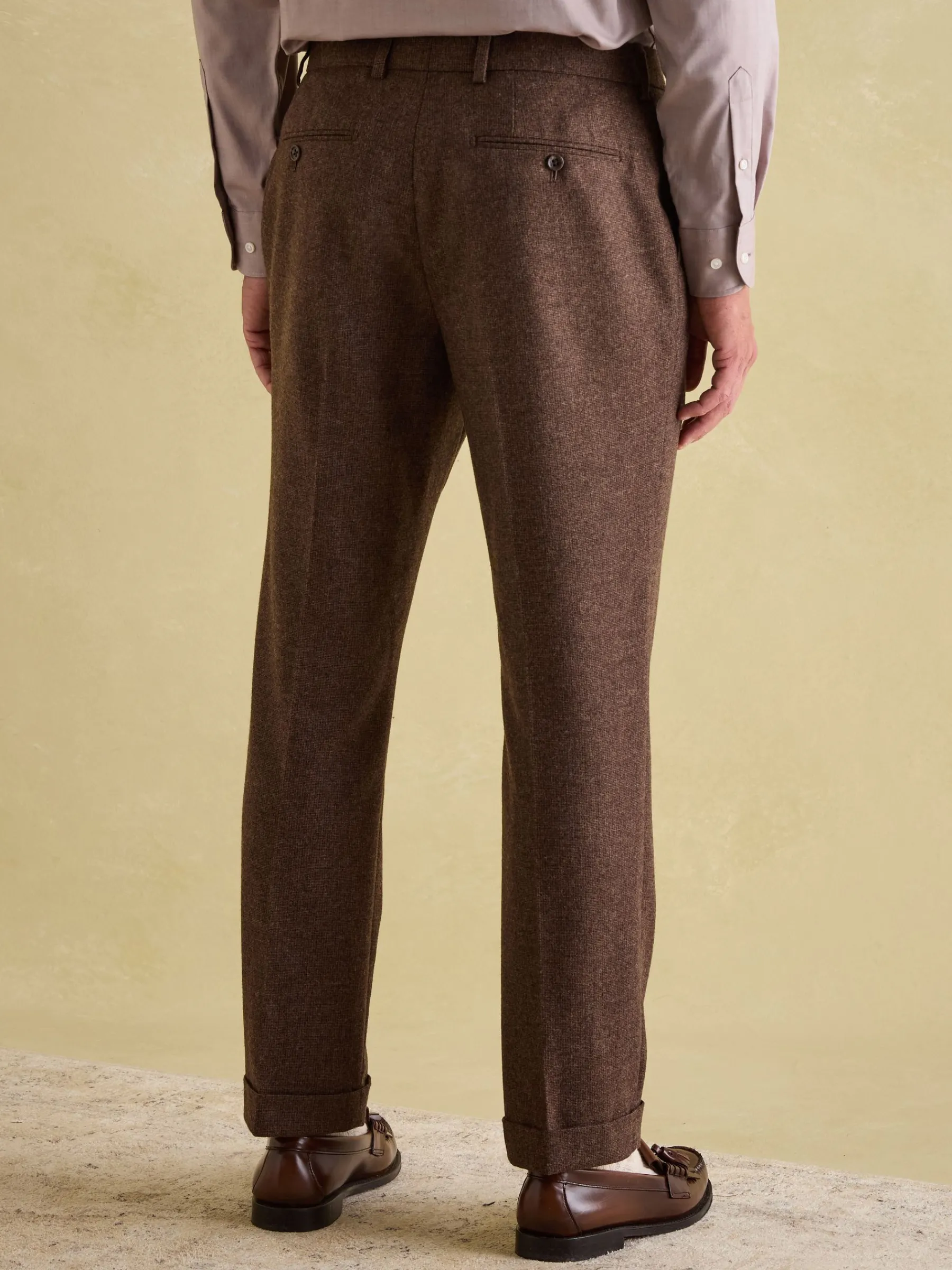 Slim Fit Texture Suit Trousers<Joules