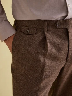 Slim Fit Texture Suit Trousers<Joules