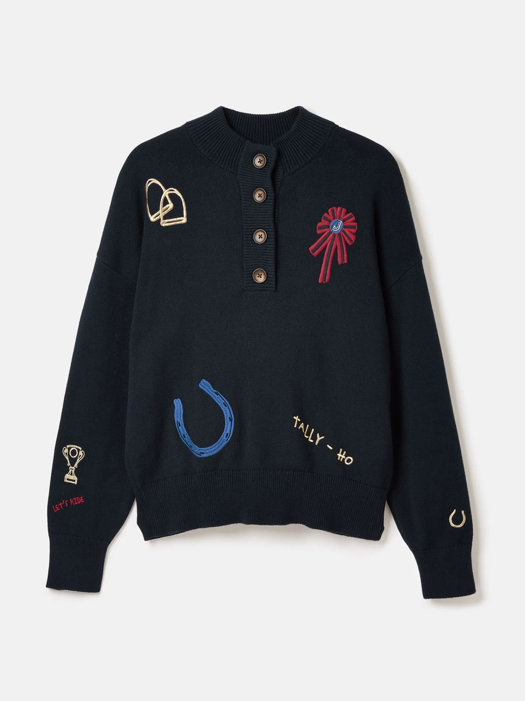 Buckley Horse Embroidered Jumper<Joules New