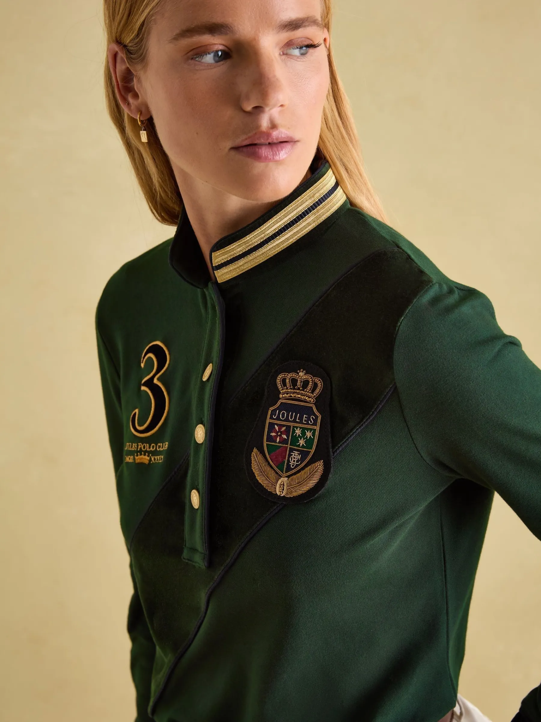 Carrington Premium Long Sleeve Polo Shirt<Joules