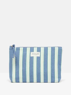 Carrywell Blue & White Striped Zip Pouch<Joules Best