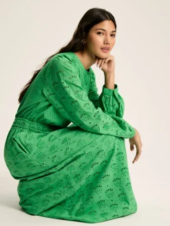 Cassie Broderie Maxi Dress<Joules Best
