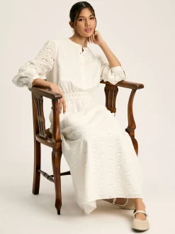 Cassie Broderie Maxi Dress<Joules Best