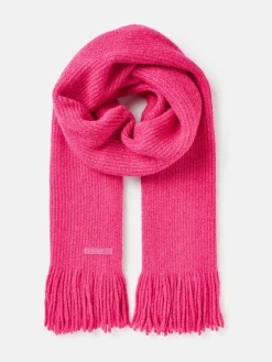 Caversham Bright Pink Knitted Scarf<Joules Discount