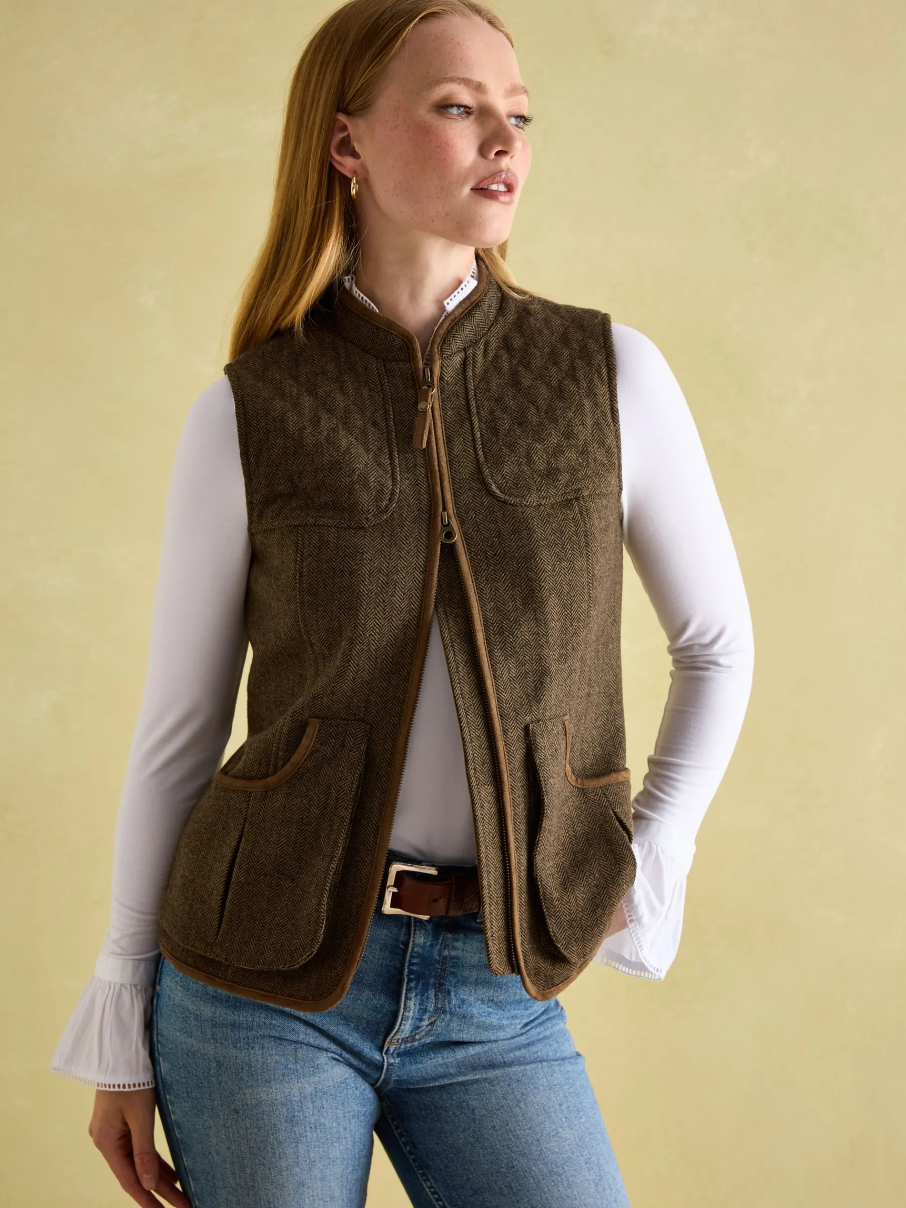 Cawthorne Tweed Gilet<Joules Hot