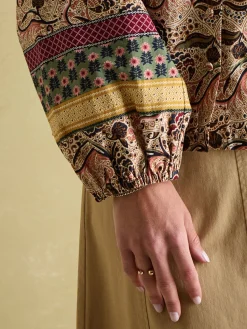 Cecilia Button Down Blouse<Joules