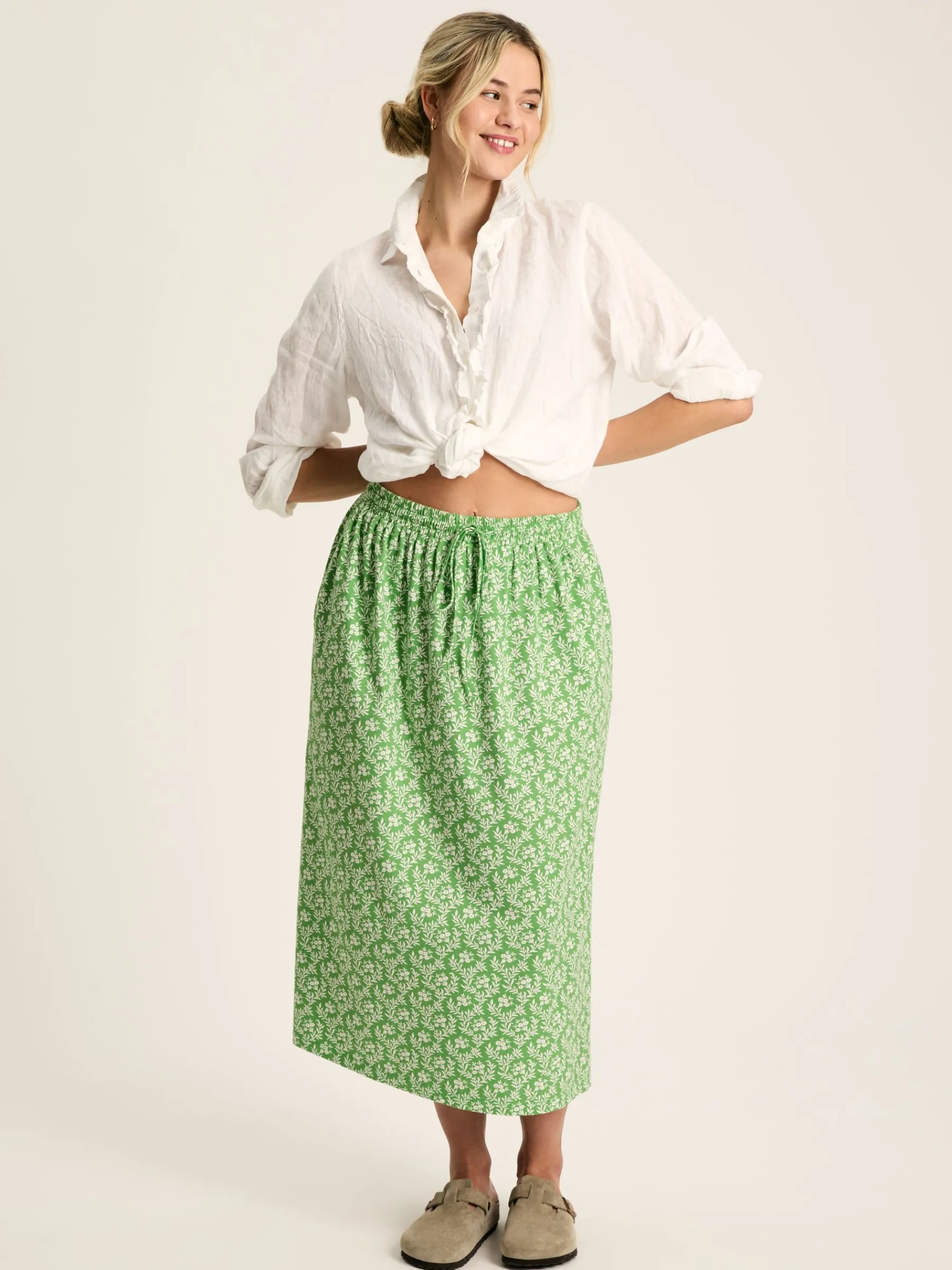 Celia Jersey Midi Skirt<Joules Clearance