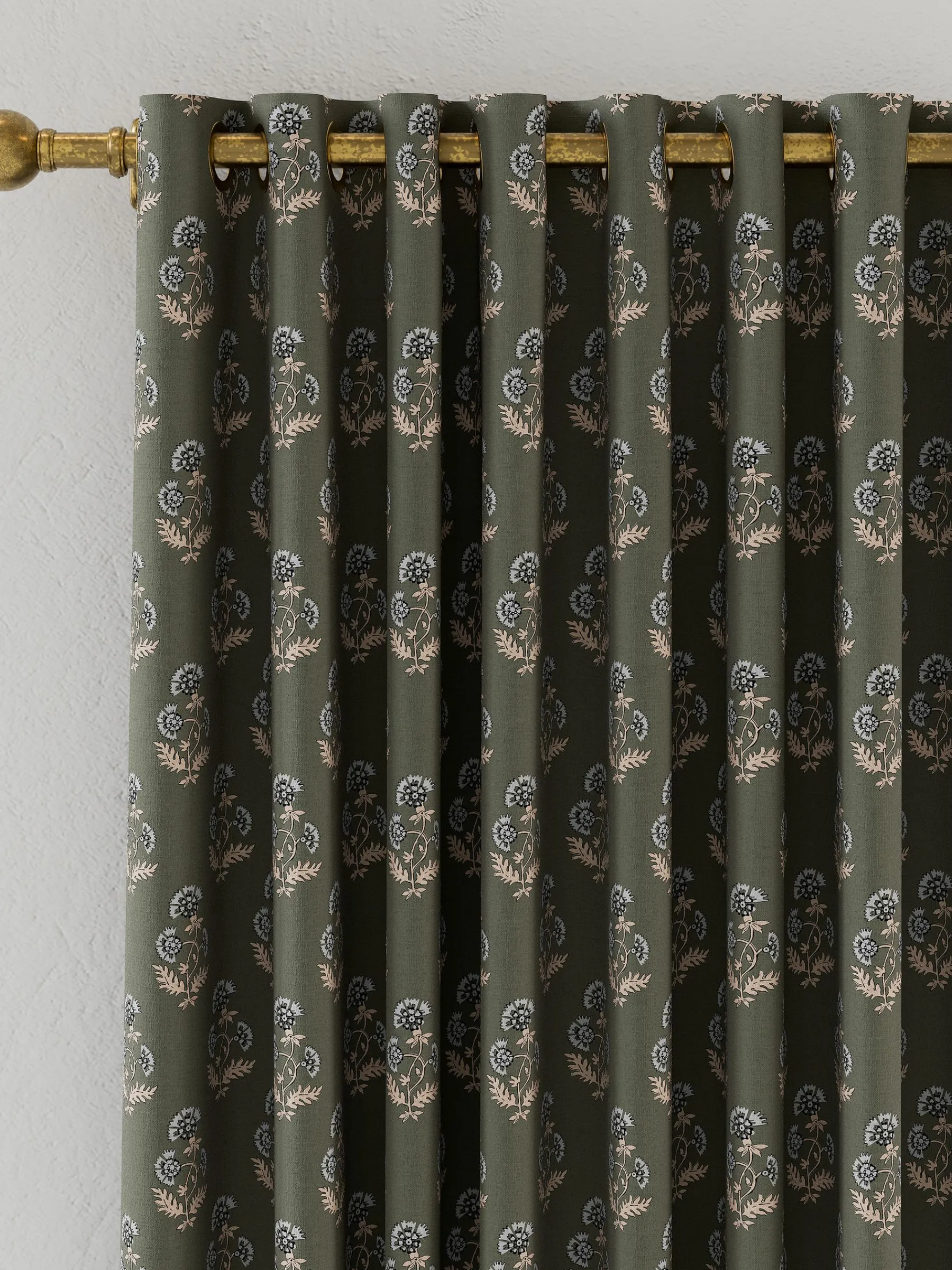 Chamomile Set of 2 Blackout Eyelet Curtains<Joules New