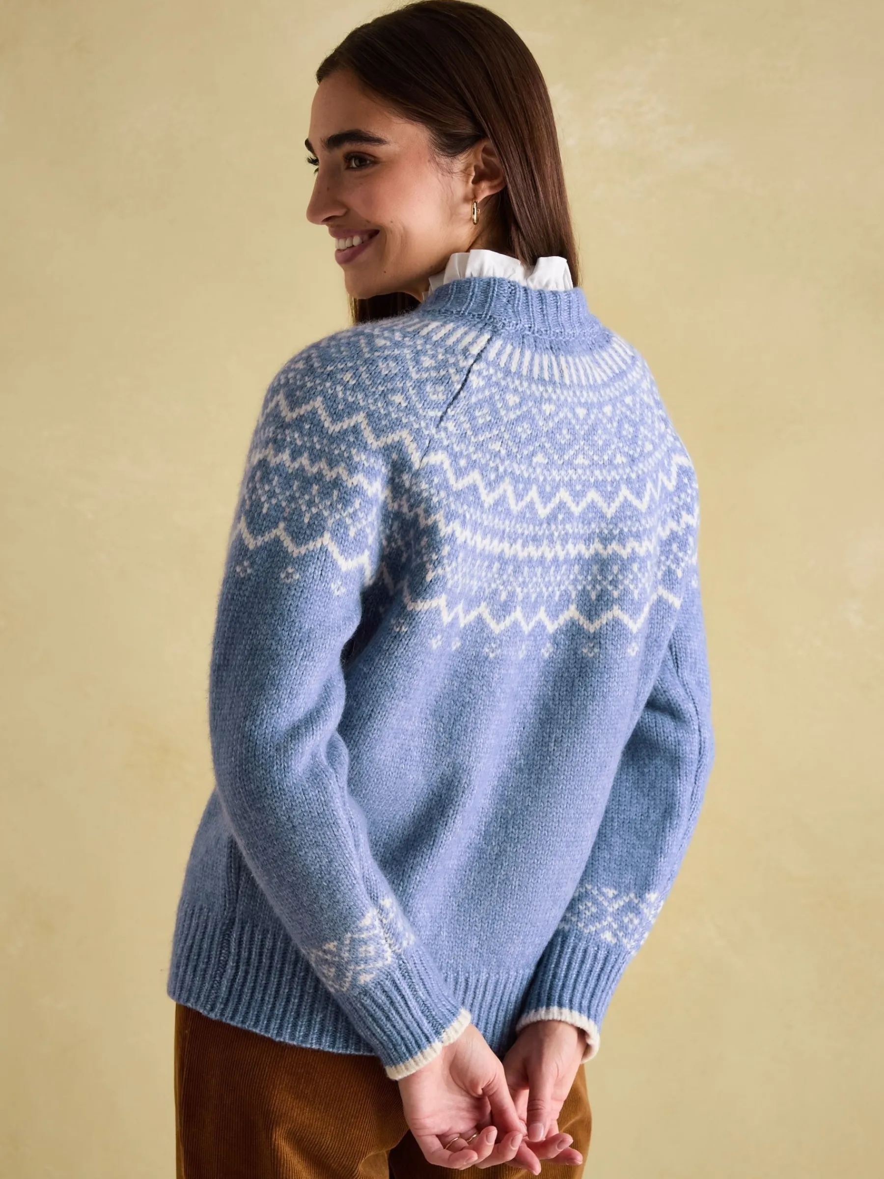 Charlotte Crew Neck Fair Isle Jumper<Joules Outlet