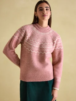 Charlotte Crew Neck Fair Isle Jumper<Joules Online