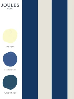 Coast Blue Harborough Stripe 10M Wallpaper<Joules Sale
