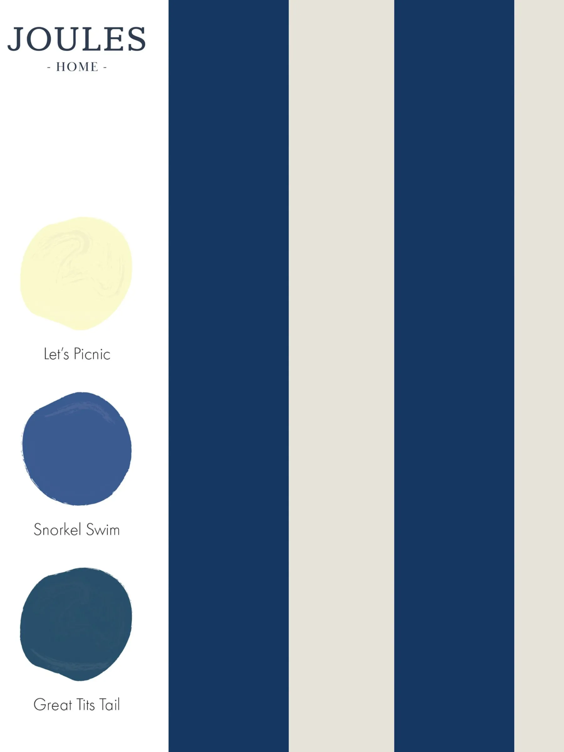 Coast Blue Harborough Stripe 10M Wallpaper<Joules Sale
