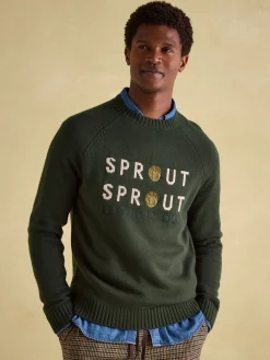 Cracking Sprout Crew Neck Jumper<Joules