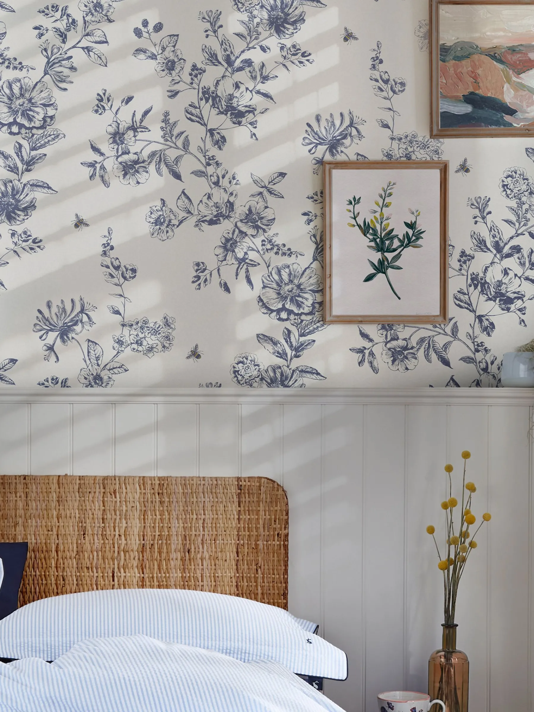 Honey Floral 10M Wallpaper<Joules Online