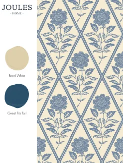 Juliette Floral Print 10M Wallpaper<Joules Best