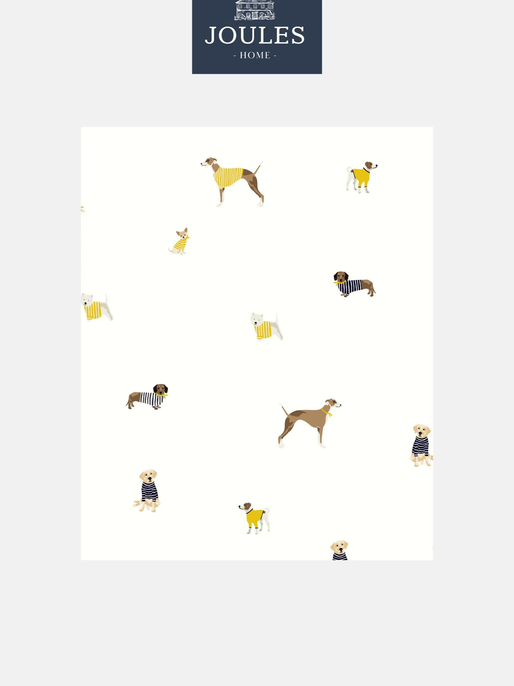 Harbour Dogs 10M Wallpaper<Joules New
