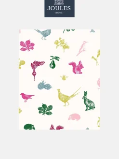 Creme Multi Etched Woodland 10M Wallpaper<Joules Discount