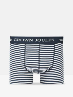Crown Navy & White Crest Pack of Two Cotton Boxers<Joules