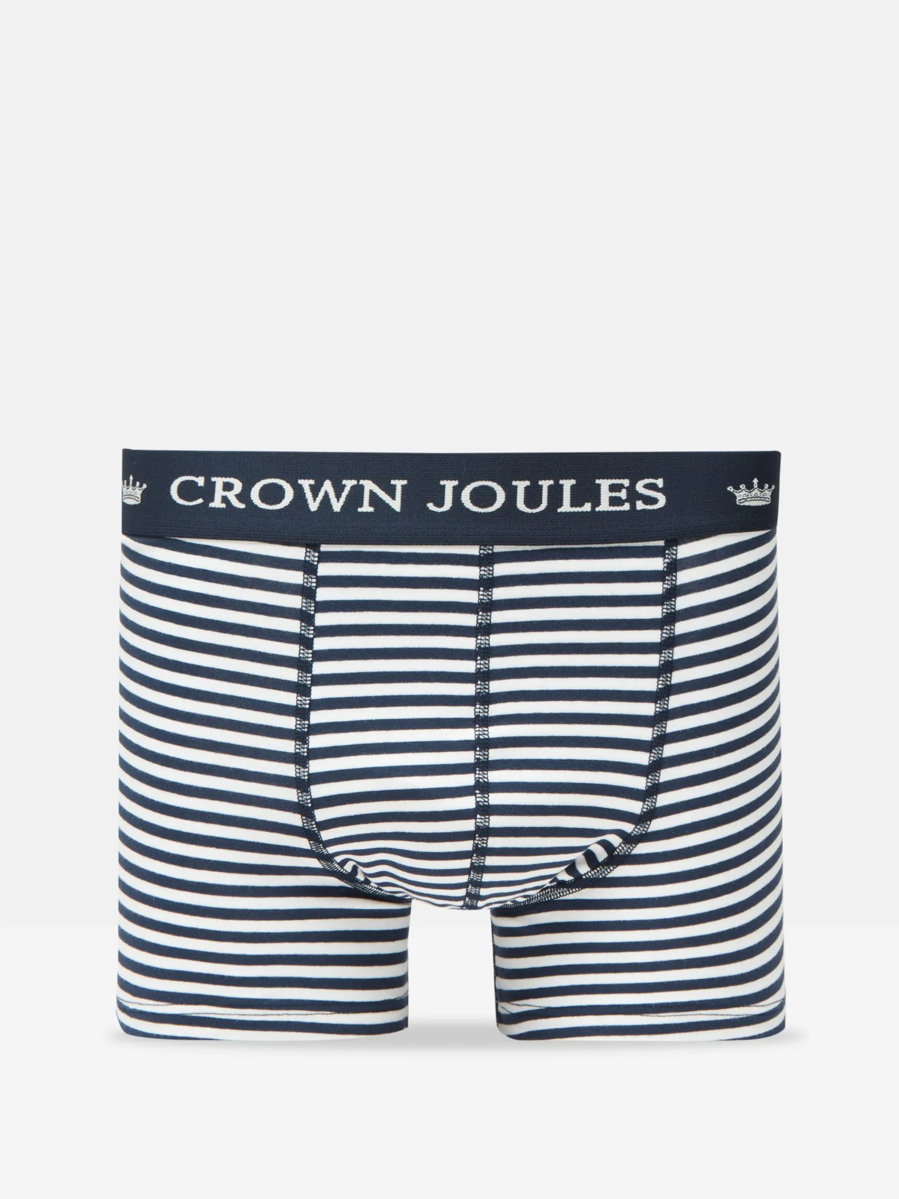 Crown Navy & White Crest Pack of Two Cotton Boxers<Joules