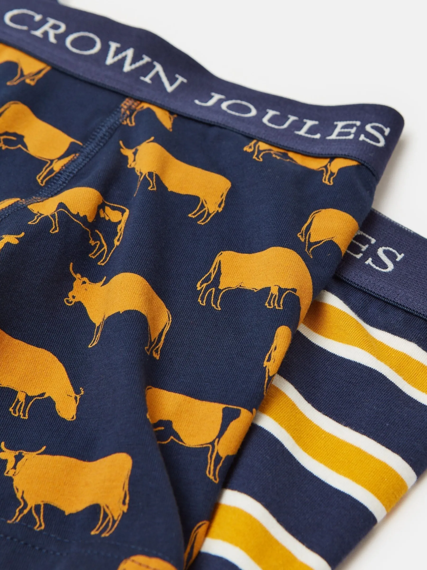 Crown Pack of Two Cotton Boxers<Joules