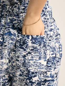 Cynthia Blue on White Shorts<Joules New