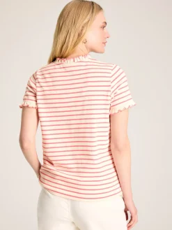 Daisy Short Sleeve Frilled Neck Top<Joules Discount