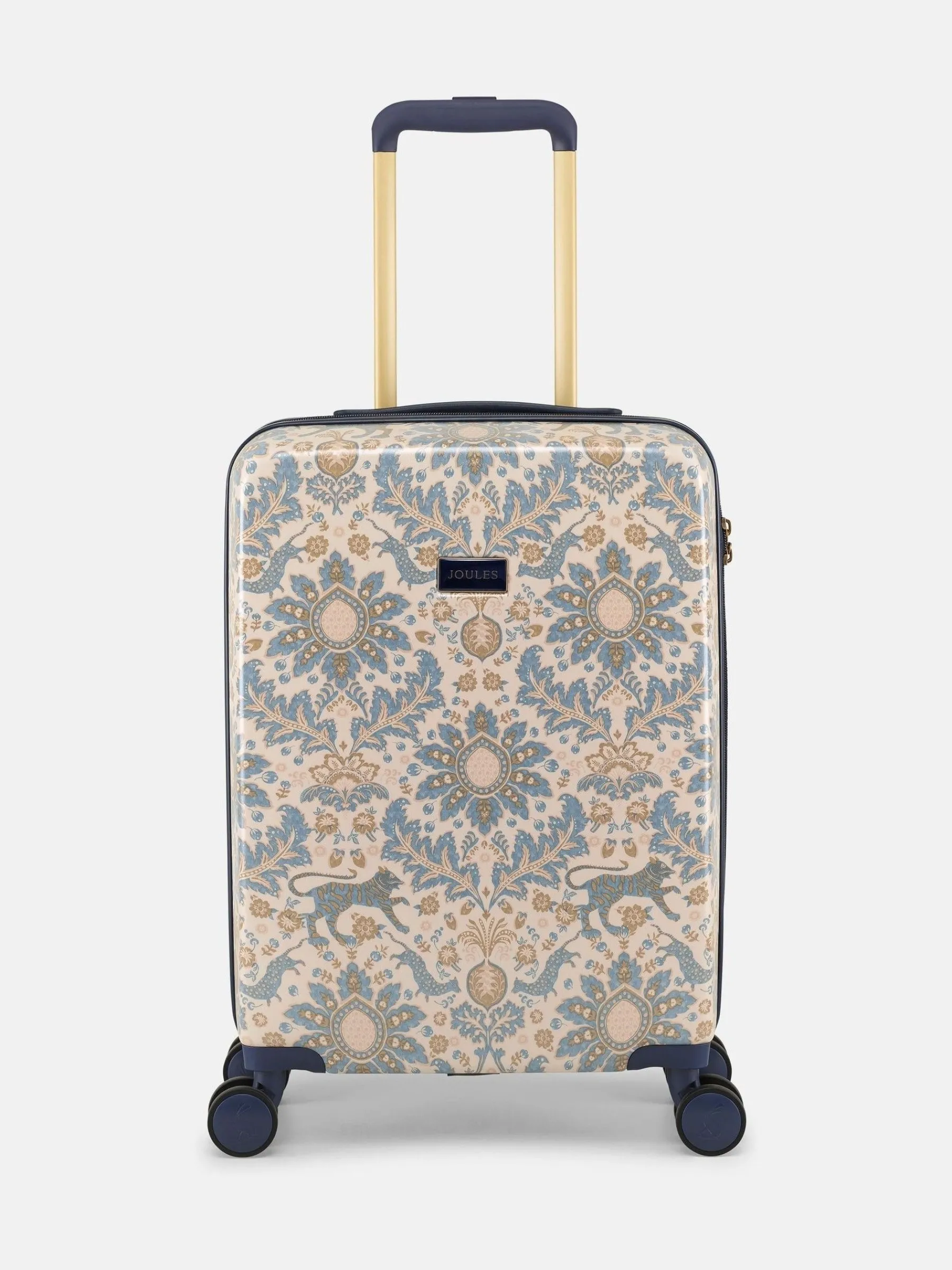 Damask Print Cabin Four Wheel Hard Shell Suitcase<Joules