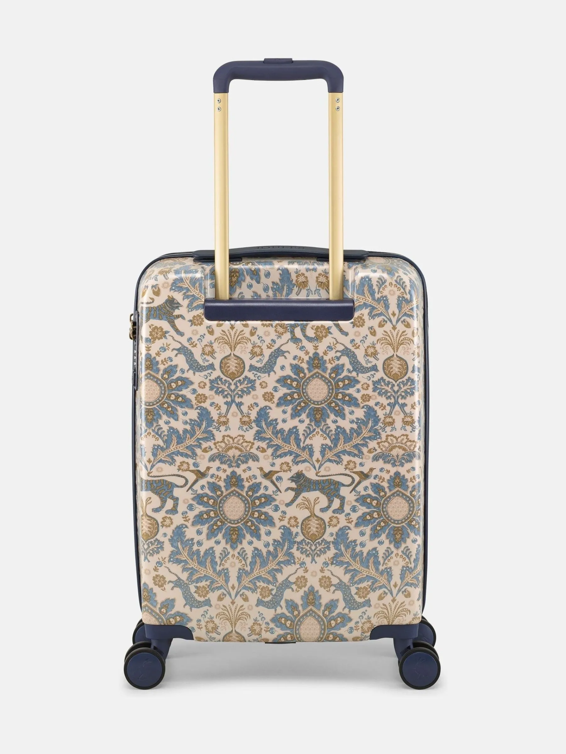 Damask Print Cabin Four Wheel Hard Shell Suitcase<Joules