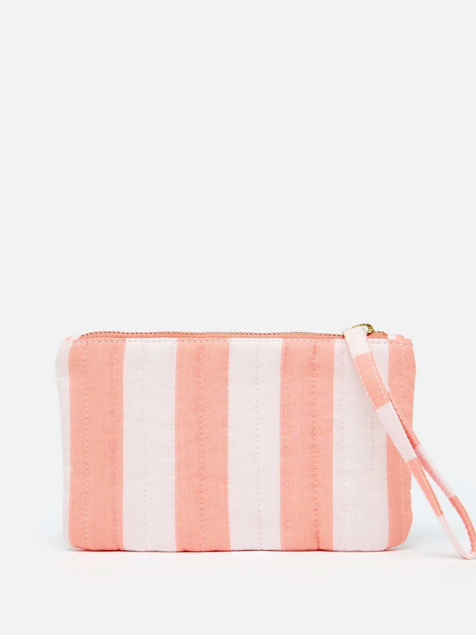 Daphne Pink & Orange Striped Wrist Purse<Joules Hot