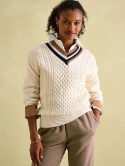 Dawson Cable Knit Cricket Jumper<Joules Hot