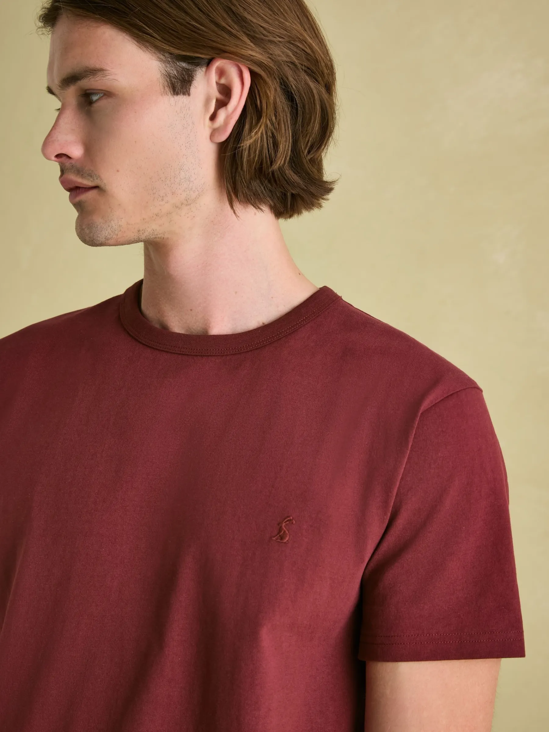 Denton Heavyweight Jersey 100% Cotton Crew Neck T-Shirt<Joules Discount