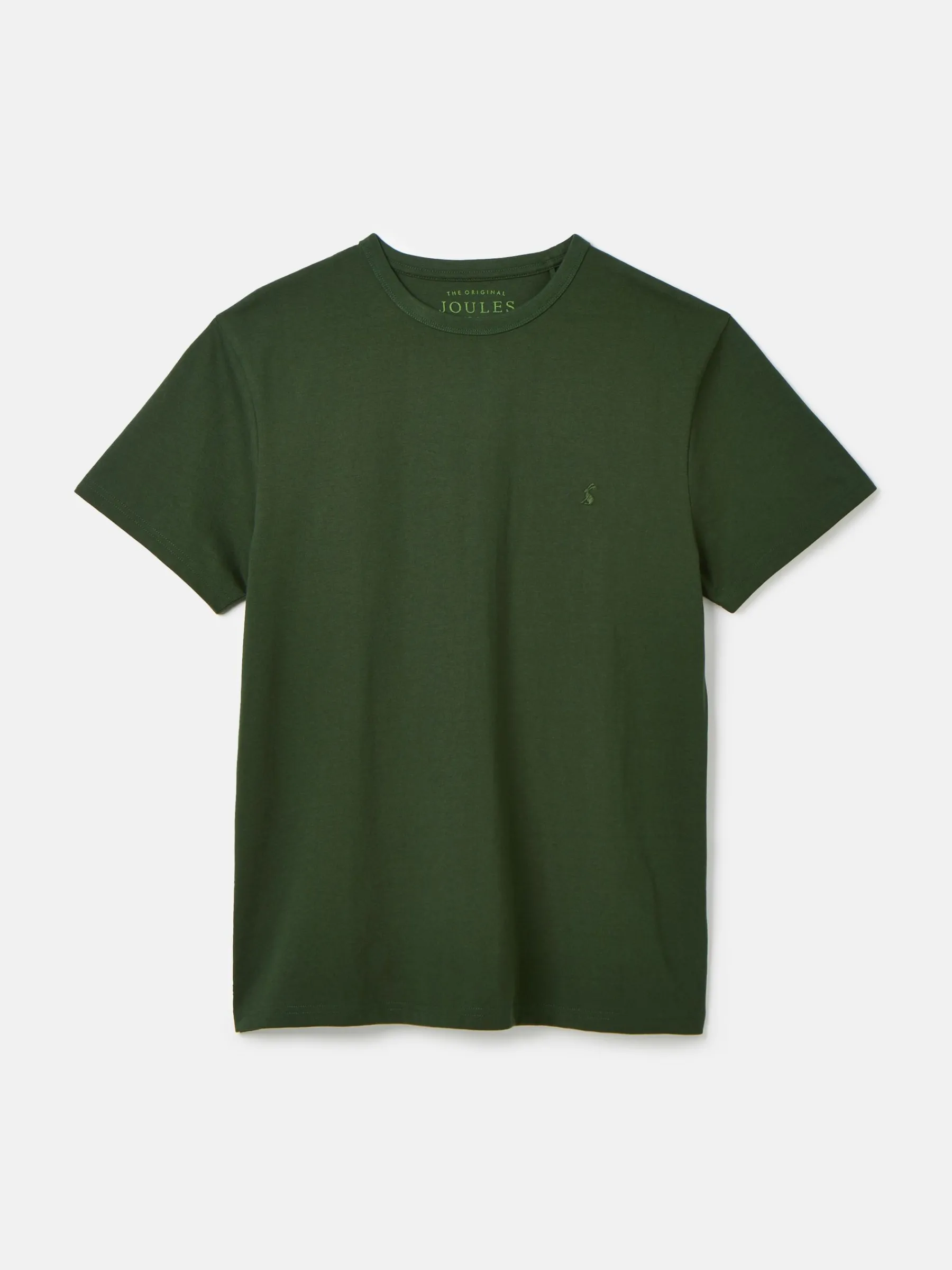 Denton Dark Green Heavyweight Jersey 100% Cotton Crew Neck T-Shirt<Joules Discount