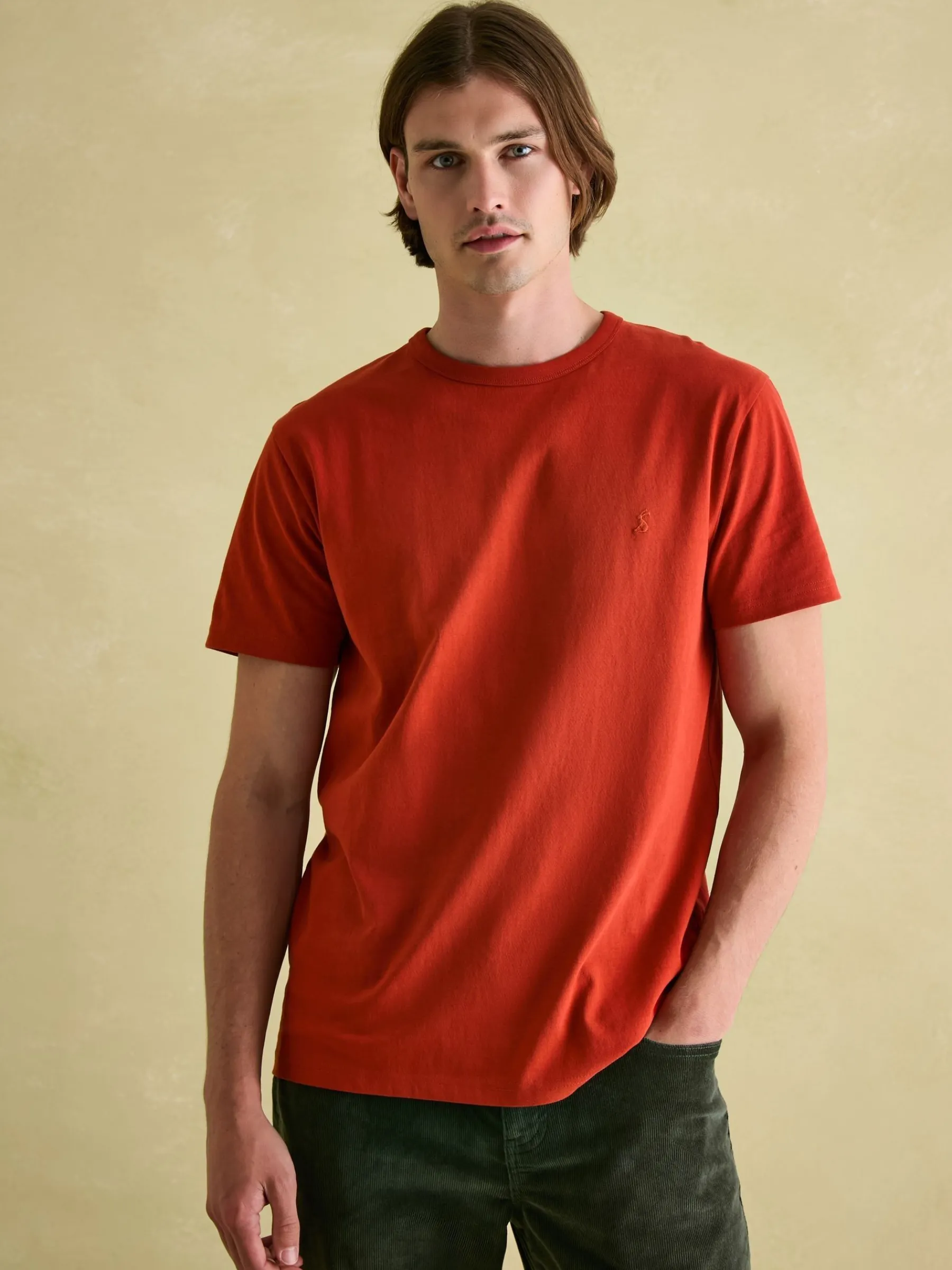 Denton Heavyweight Jersey 100% Cotton Crew Neck T-Shirt<Joules New