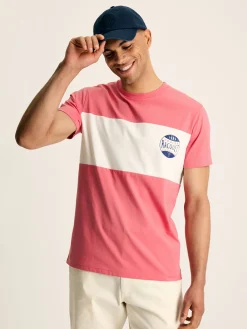 Denton Colourblock Jersey Crew Neck T-Shirt<Joules