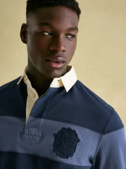 Edgeford Embellished Cut And Sew Rugby Shirt<Joules Sale