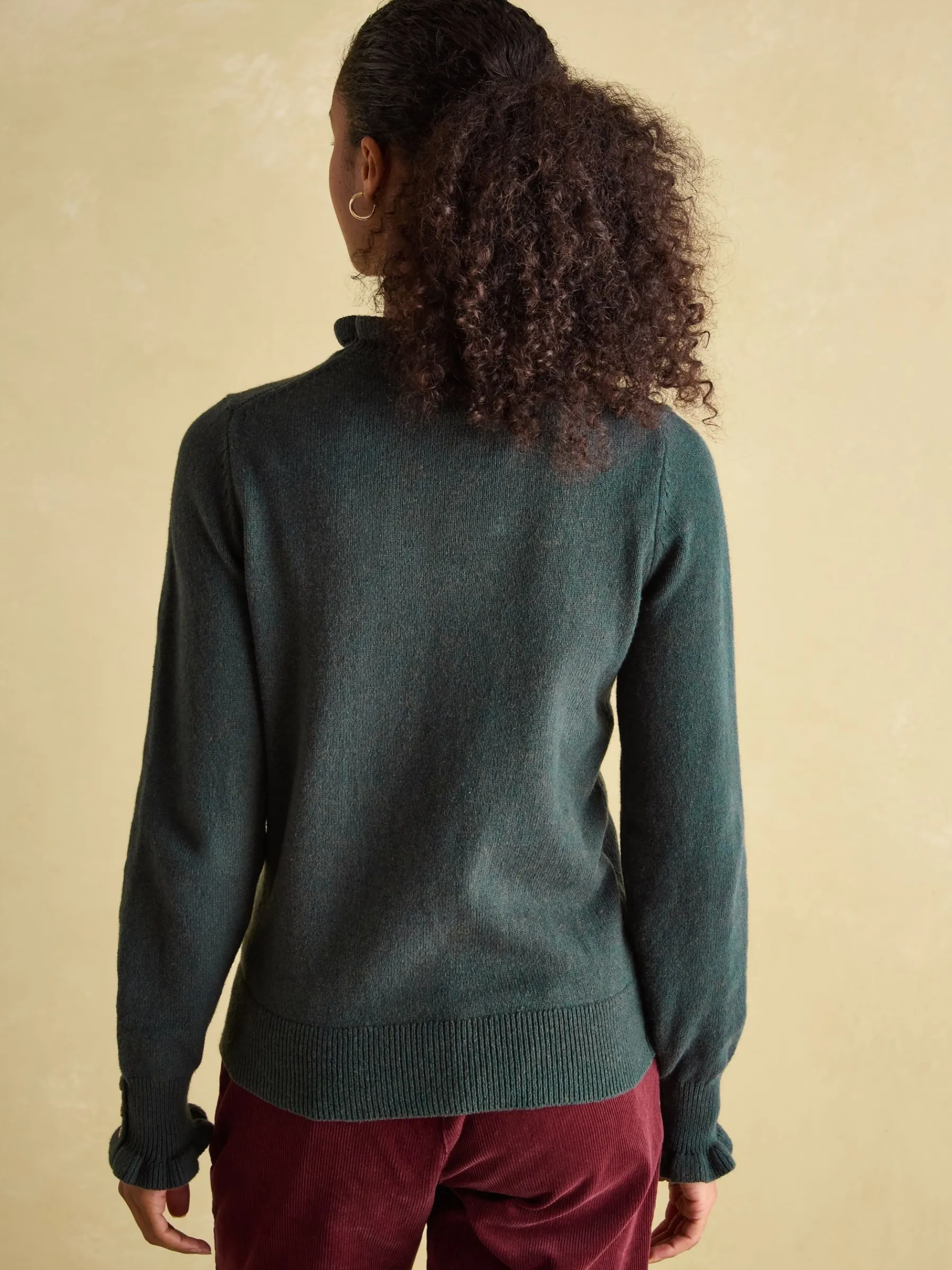 Edith Frill Neck Jumper<Joules