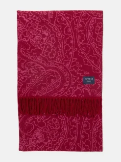 Elissa Pink & Plum Double-Sided Jacquard Scarf<Joules Sale
