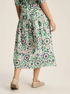 Elle Pink & Green Co-Ord Midi Skirt<Joules Clearance